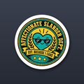 Affectionate Slander Dept. round sticker